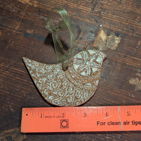 2 clay bird Xmas ornaments - Picture 5 of 6